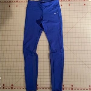 Blue Nike Dri-fit Workout Leggings